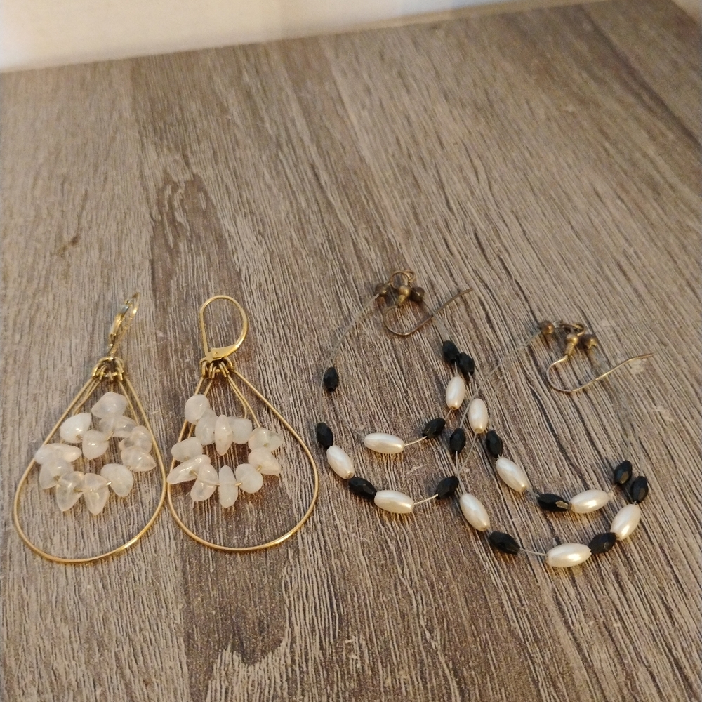 Beaded Pierce Dangle Earring Bundle - image 6